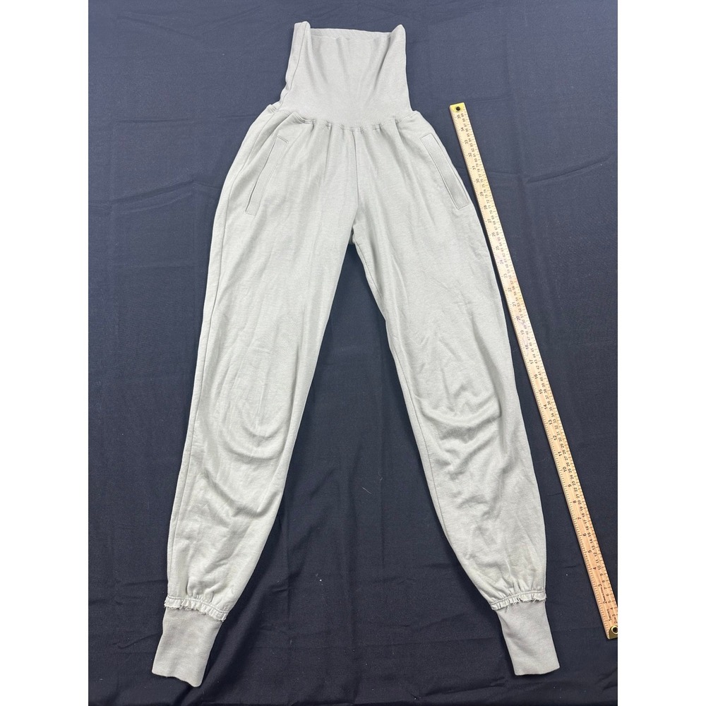 Young Fabulous & Broke Sage Green High Waist Ribbed Jogger Sweatpants XS
